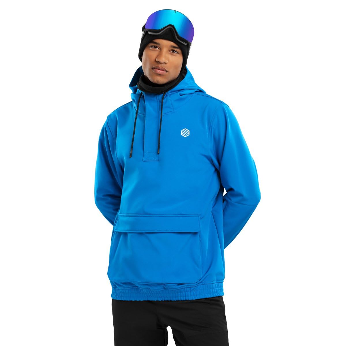 SIROKO - Snowboardjacke mit Kängurutasche W3 Ollie - M - Blau