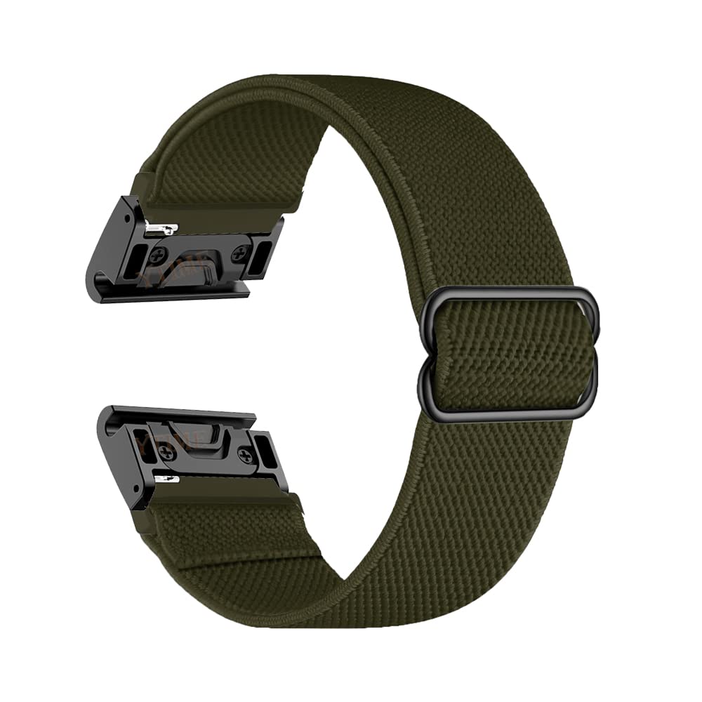 OPKDE 26 mm Schlaufe Nylon Quick Easy Fit Armband für Garmin Fenix 7X Watch Band Fenix 6X Pro 5X Plus/TACTIX DELTA/MK2i MK2 Armband, For Enduro, Achat