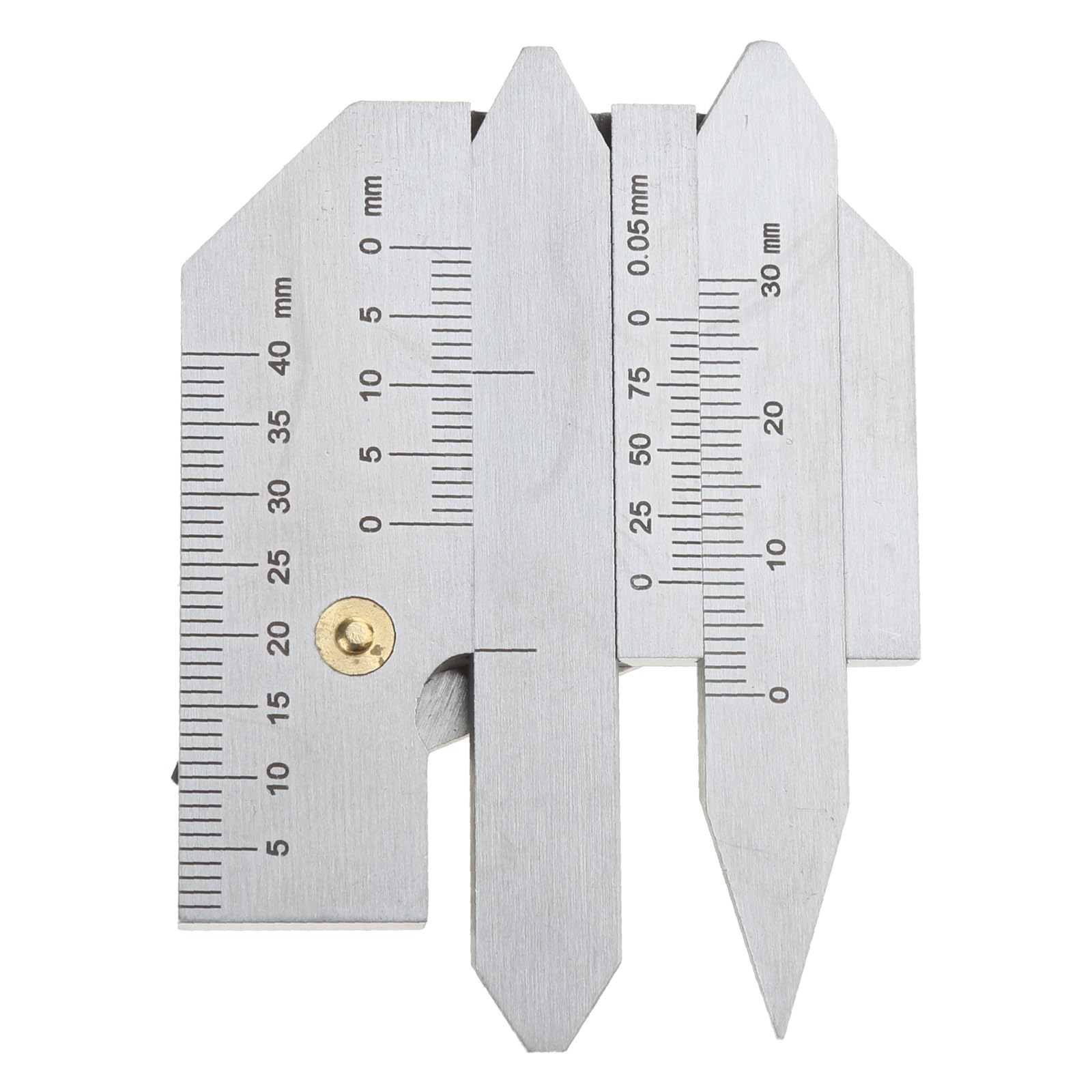 Metrisches Inspektionslineal, Edelstahl, Schweißnahtlehre, 0–75 mm, Schweißlehre, Schweißinspektion, Lineal, Werkzeug, Schweißmessschieber