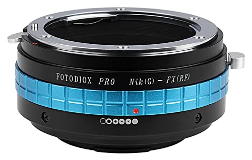 Fotodiox Pro Lens Mount Adapter with Aperture Control, Nikon G, DX Lens to Fujifilm X-Series Mirrorless Digital Cameras