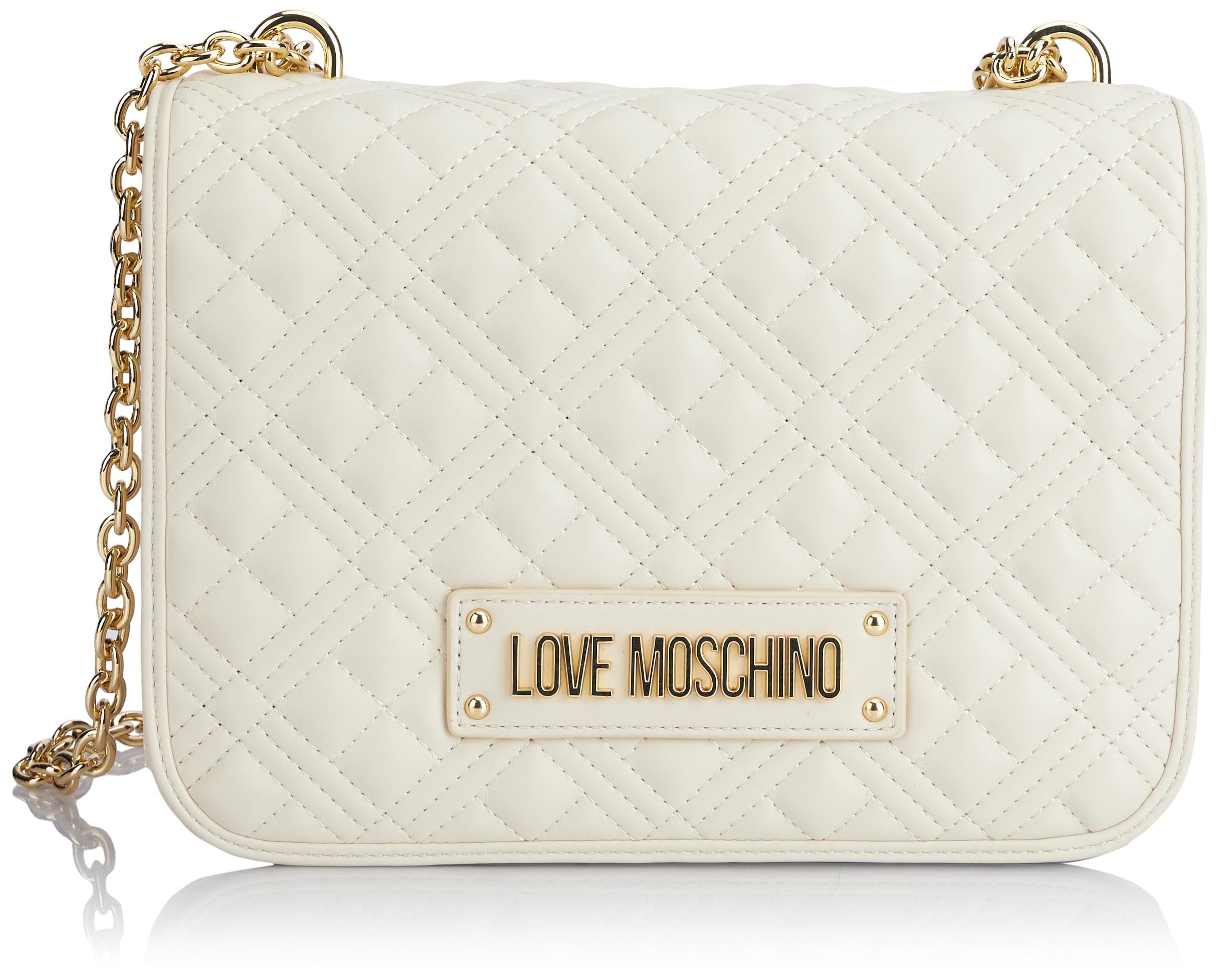 Love Moschino Damen Umhängetasche, Weiß