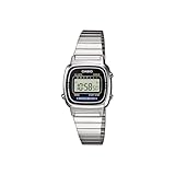 Casio Damen Digital Smart Watch Armbanduhr mit Edelstahl Armband LA-670WEA-1EF