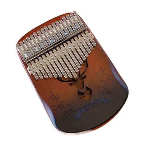 Kalimba Daumenklavier Massives Mahagoni rund für Musikliebhaber Mini-Daumeninstrument chromatisches Klavier Limba niedliches Instrument (Color : 6)