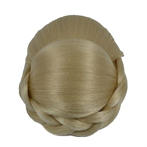 Haarknoten Stück Synthetische Clip-on Haar Hochsteckfrisur Chignon Haarteile Party Hochzeit Cosplay Extensions Geflochtene Haarknotenverlängerungen Elegantes geflochtenes Chignon Haar Haarschmuck Dame