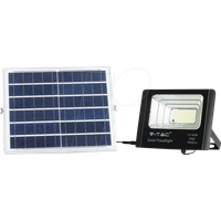 V-TAC LED-Scheinwerfer 40 W mit Solarpanel und Fernbedienung 6000 K, Weiß