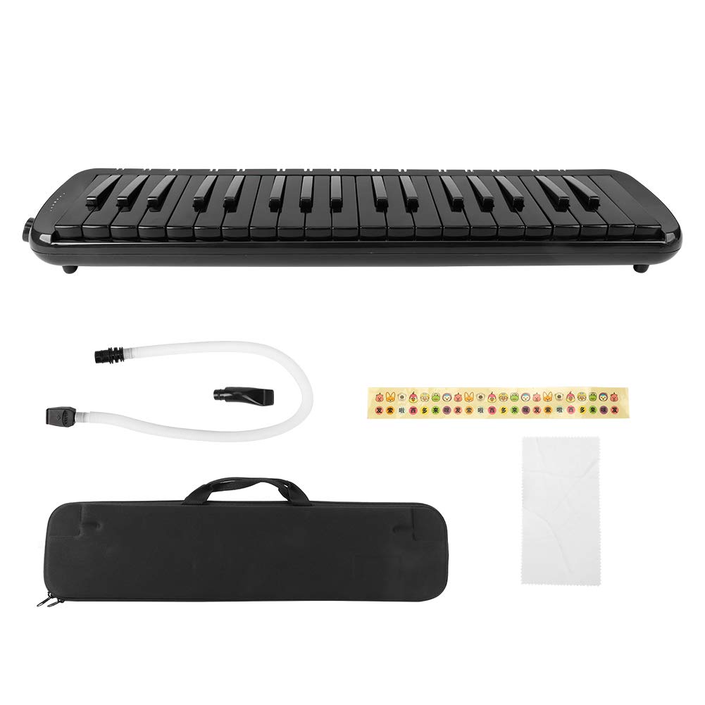 Melodica 37 Key, Melodicas Piano Blowpipe Melodica Musikinstrument(schwarz)