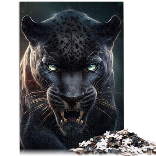 Puzzle, Feuriger Panther, 1000 Teile, Puzzle für Erwachsene, Holzpuzzle, Spaß für zu Hause, Aktivitäten, Geburtstagsgeschenk, Reisegeschenk, 1000 Teile (50 x 75 cm)