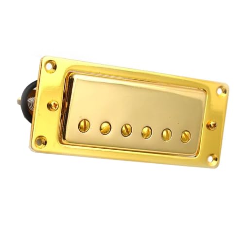 Gold 6 Loch E-Gitarre Humbucker Open Pickup Gitarre Ersatzteile Single-Coil-Tonabnehmer (Color : Bridge)