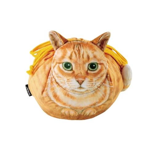 Praktischer Kulturbeutel, weiche Aufbewahrungstasche, Katzen-, Make-up-Tasche mit Kordelzug-Öffnung, praktische Tasche für Büro, Reisen