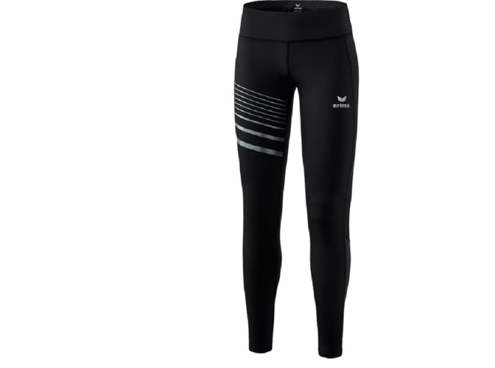 Erima Damen Race Line 2.0 lange Laufhose, schwarz, 32