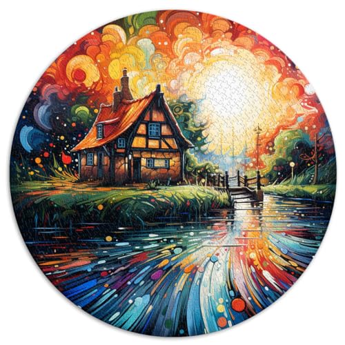 Puzzle Giethoorn 1000 Teile Puzzle für Erwachsene Puzzle 67,5x67,5cm Lustiges Geschenk Jedes Teil ist einzigartig - Herausforderndes, unterhaltsames Familienspiel