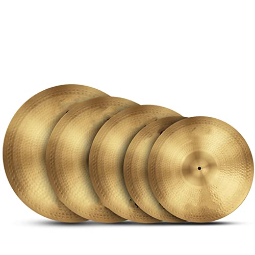 Splash Cymbal Becken Hängender Becken-Schrägstrom Hängend Hängender Hängender Zylindersatz 14/16/18/20 Zoll Cymbals (Color : 5 pieces)