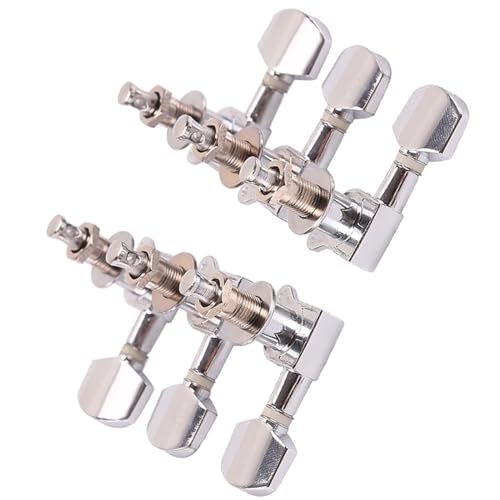 Strings Tuning Pegs Mechaniken Für Gitarre Gitarrenset Folk-Akustikgitarre, vollständig geschlossene Mechaniken, gewickelte Mechaniken aus galvanisiertem Metall