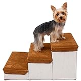 Hundetreppe für kleine Hunde, Haustier-Aufbewahrungsstufe für hohe Betten, Sofa, Haustiertreppe für große Betten, Faltbare Katzentreppe, Haustierleiter für Welpen, ältere Hunde oder behinderte Hunde