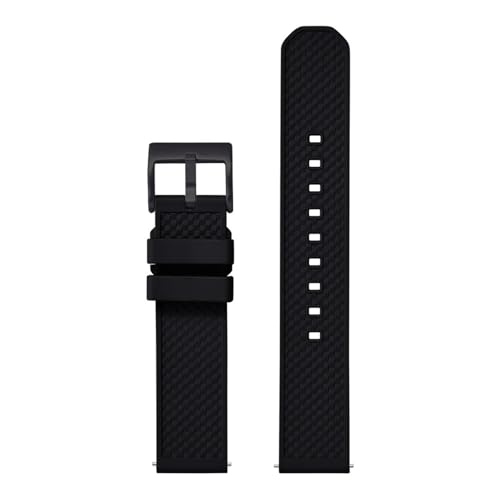 THBGTCNQ Gummi-Uhrenarmband, 20 mm, 22 mm, Universal-Uhrenarmband, Silikonarmband, Schnellverschluss, passend for Smartwatches, Quarzuhren(B,20mm)