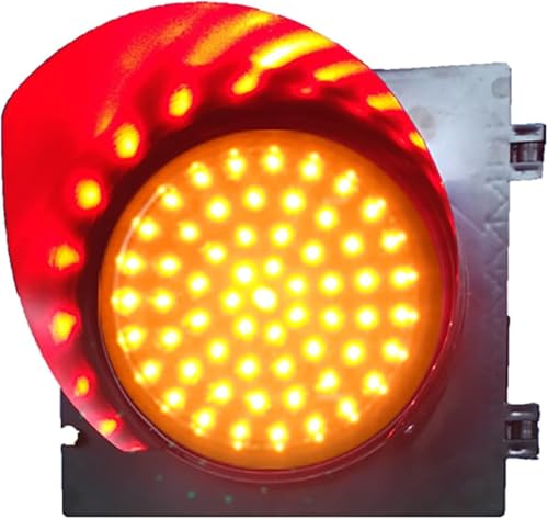 LED-Ampel, rot, gelb, grün, Ampel, 1 Ampel, Ampel, PC-Gehäuse, wasserdicht, IP65, industriell, Warnleuchte mit Spinnennetzlinse, Verkehrsschilder für Autos und Fußgänger, grün, 300 mm – 220