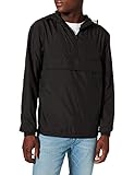 Urban Classics Herren Basic Pull Over Jacket Jacke, Schwarz, 4XL EU