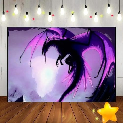 Baby Party Drache Killer Foto Fantasie Kreatur Fotografie Hintergrund Party Geburtstag Dekoration dämon Auge 300x200cm