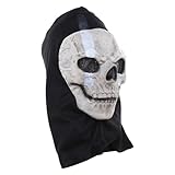 Avejjbaey Halloween-Totenkopf-Horror-Aufführungen, Ornament-Zubehör für Hochzeit, Geburtstag, Urlaub, Aufführungen, gruseliger Totenkopf