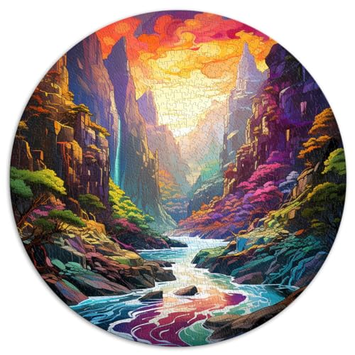 Puzzles Lernspiele Akachiho-Schlucht Bunte Puzzles 1000 Teile für Erwachsene 67,5x67,5 cm pädagogische Herausforderung Geschenk für und