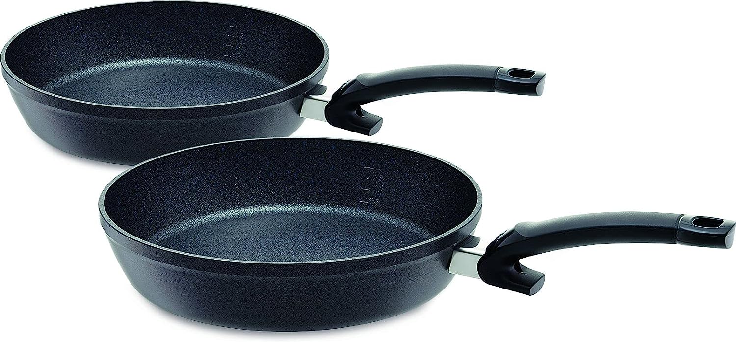 Fissler Pfannen-Set "Adamant Comfort", Aluminium, (Set, 2 tlg., Pfanne 24 + 28 cm), Made in Germany