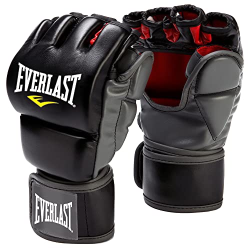 Everlast Train Advanced MMA Grappling-/Trainingshandschuhe (Schwarz, Größe S/M)