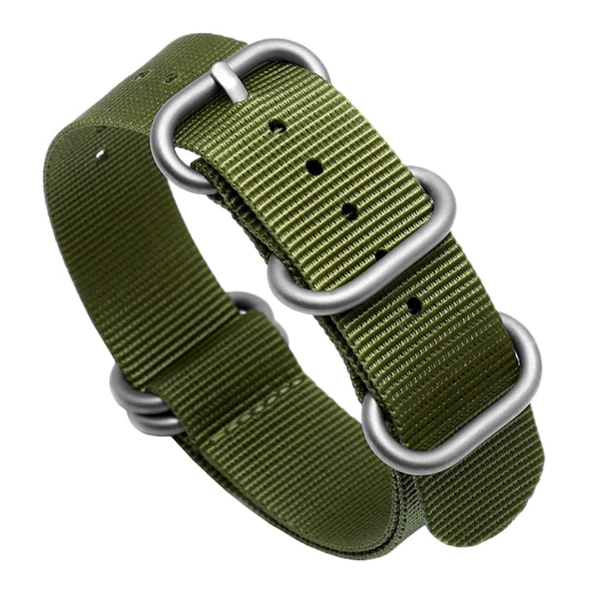 SpaRcz Armband Nylonarmband Army Sport Wasserdichtes Uhrenzubehör 18-24mm, Farbe 6, 26mm