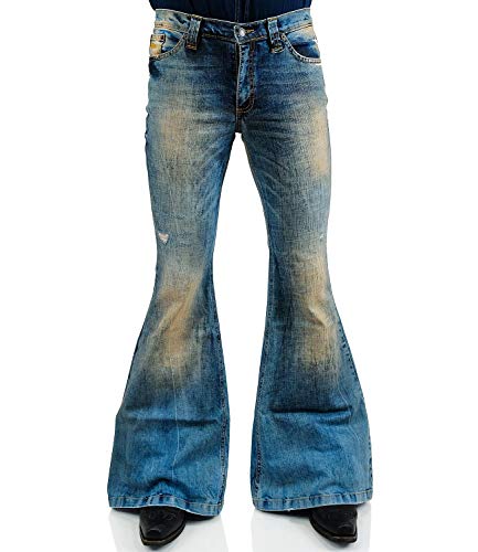 Comycom Jeans Schlaghose Herren Bandit Destroyed Look 34/36