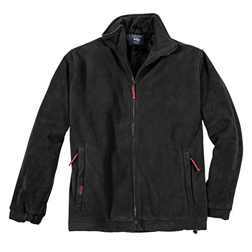 Brigg Fleecejacke Übergröße schwarz, XL Größe:8XL