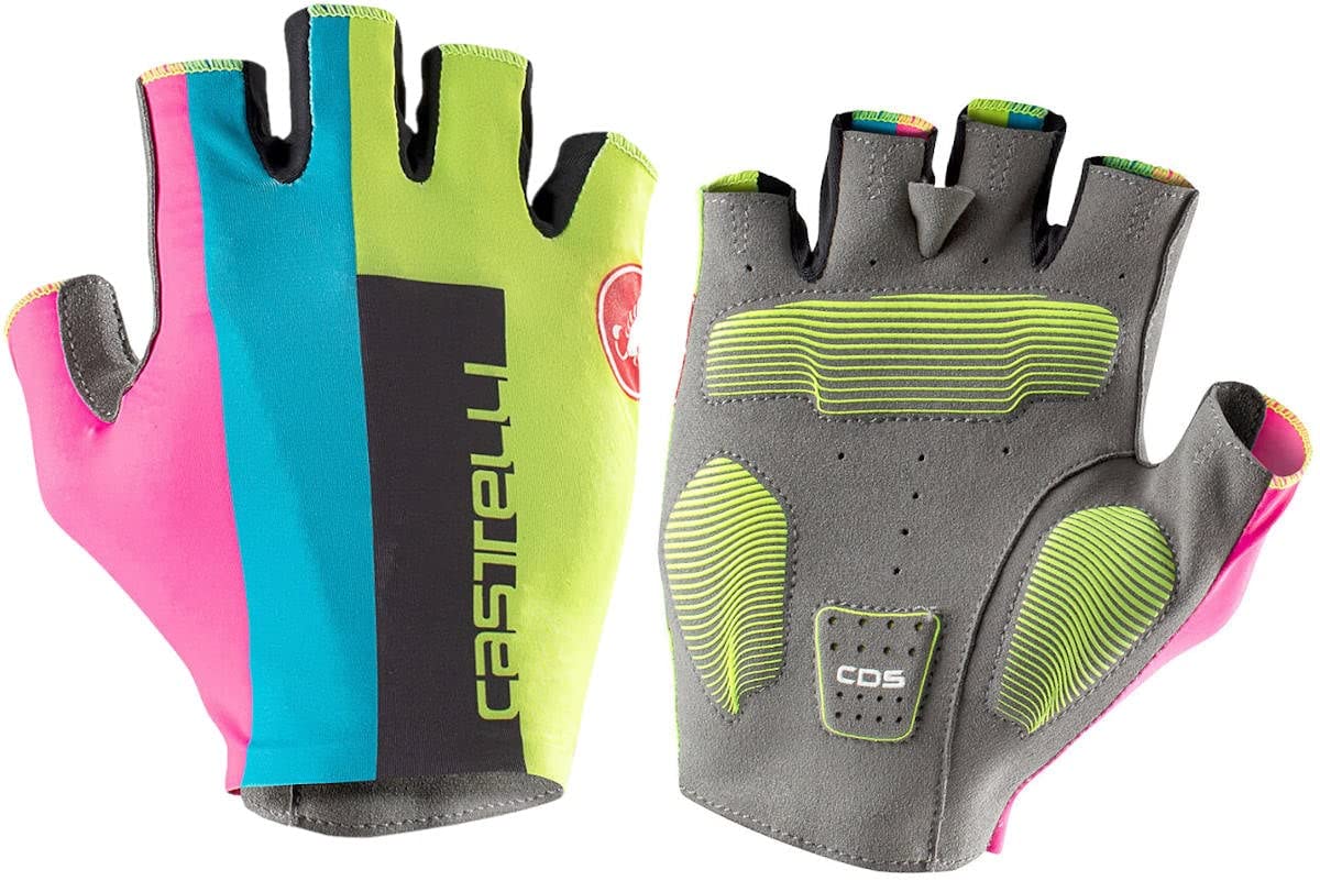 CASTELLI COMPETIZIONE 2 Glove, Elektrischer Kalk/Schwarz-Blau-Magnern, XL