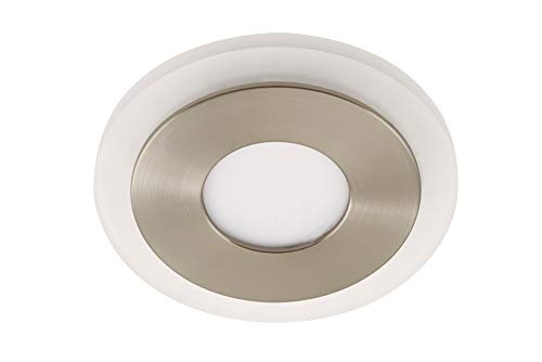 LED-Einbauleuchte 7 W Warm-Weiß Briloner 7258012 Nickel (matt)