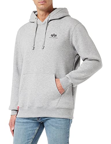 Alpha Industries Alpha Basic Small Logo Hoodie Grau M