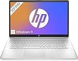 HP Laptop / 17,3" FHD Display / AMD Ryzen 5 7520U / 16GB DDR5 RAM / 512GB SSD / AMD Radeon-Grafik / Windows 11 / QWERTZ / Silber inkl. 25 GB Dropbox-Speicher für 12 Monate