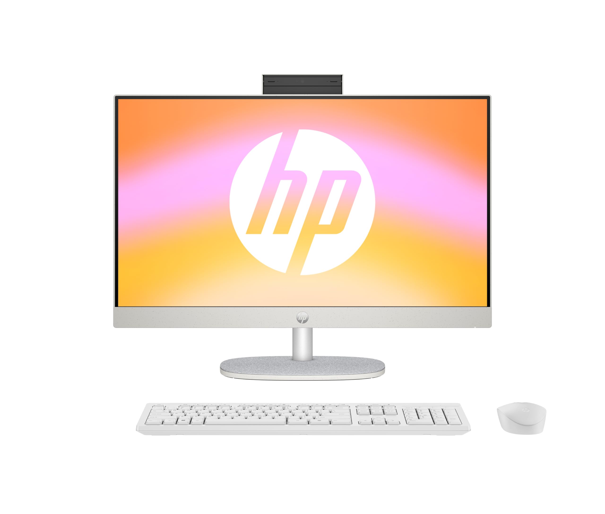 HP All-in-One PC | 23,8" FHD-Display | Intel Core i5-1335U | 8 GB DDR4 RAM | 512 GB SSD | Intel Iris Xe-Grafikkarte | Windows 11 Home | Weiß