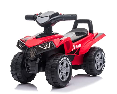 Quad Rutscher Babyquad, Fahrzeug Rutschfahrzeug Babyauto Auto (Rot)