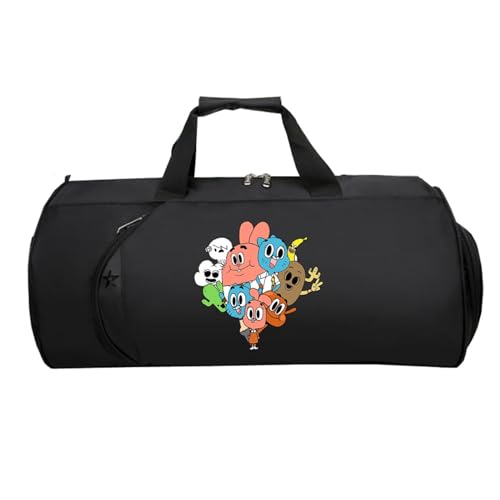 Reisetasche HandgepäCk, Leichte Faltbare Duffel Taschen, HandgepäCk füR Weekender Herren Damen Flugzeug(Black 9)