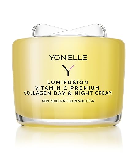 YONELLE Gesichtscreme mit Vitamin C LUMIFUSION – Tag und Nacht Creme - Anti Aging Creme Frauen – Gesichtspflege – Gesichtscreme Damen mit Collagen - Antifaltencreme Frauen – 55ml