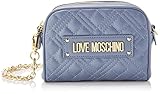 Love Moschino Damen Borsa Quilted Pu Denim Umhngetasche, Denimblau