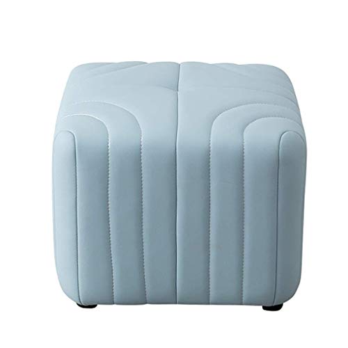 CNBYDK Fußhocker, Fußhocker Pouf Gepolstert Klein, Stuhl Fußhocker Ruhe Modern für Wohnzimmer Schlafzimmer Büro, 45x45x39cm