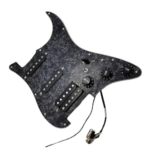 Standard-Pickguard-Tonabnehmer SSH Single-Coil-Humbucker-Tonabnehmer, 7-Wege-Typ, voll beladene Gitarre, vorverkabelte Schlagbrett-Tonabnehmer (Color : 2)