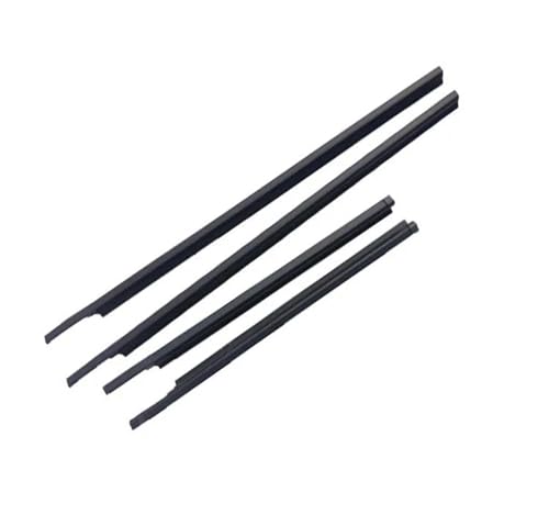 Autotür Dichtungsstreifen 4 Pcs Für Suzuki Für SX4 Für Saloon Schwarz Außerhalb Fenster Glas Gummi 83821-56K00-000 Weatherstrip Glas Protector Gummi Fensterdichtungen