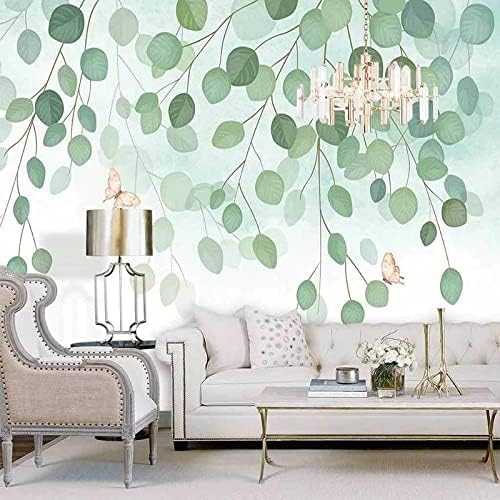 XLMING Fresh Leaf Einfach Rustikal 3D Tapete Home Dekoration Wohnzimmer Sofa Schlafzimmer Tv Hintergrund Wand-400cm×280cm