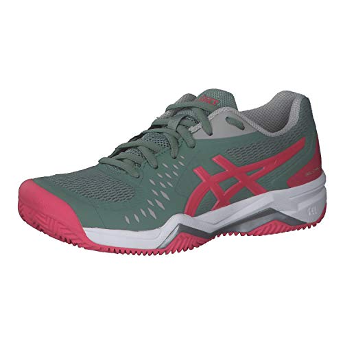 ASICS Damen Gel-Challenger 12 Clay Tennis Shoe, Slate Grey/PINK Cameo, 42 EU