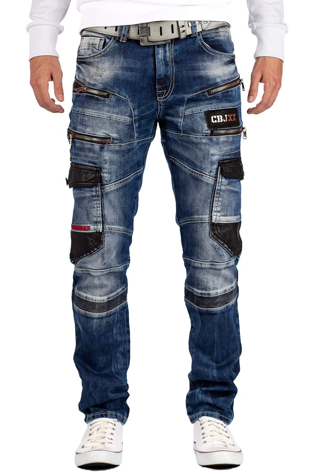 Cipo & Baxx Herren Jeans CD586-bans Blau W40/L32