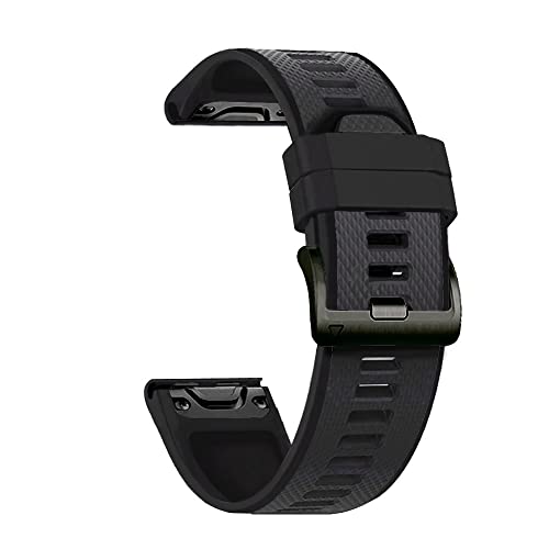 NEYENS Colorfu Ersatzarmband für Garmin offizielle Schnalle, Silikon-Schnellverschluss-Armband für Fenix 5X/5/3/3HR/6/6X/Forerunner 935/945, 26MM Fenix 3 3HR, Achat