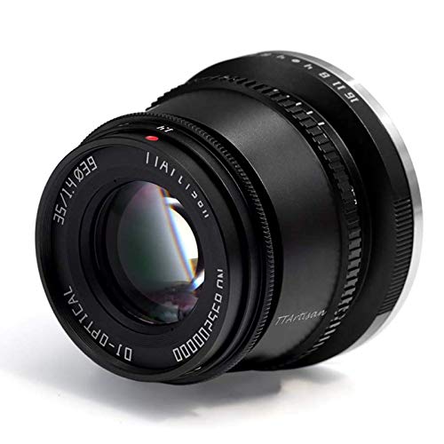 TTArtisan 35 mm F1.4 APS-C Manueller Fokus Objektiv kompatibel mit Canon M Mount EOS-M Mount Kamera wie M1 M2 M3 M6 M6II M10 M50 M100 M200 (Canon M Mount)