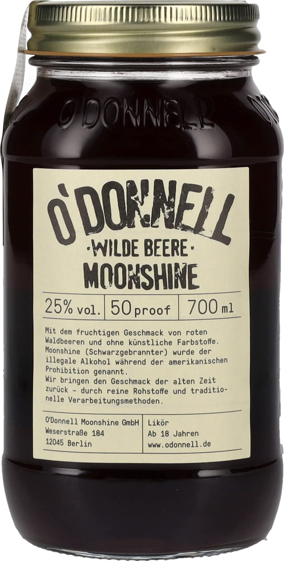 O'Donnell Moonshine Wilde Beere 25% Volume 0,7l Liköre