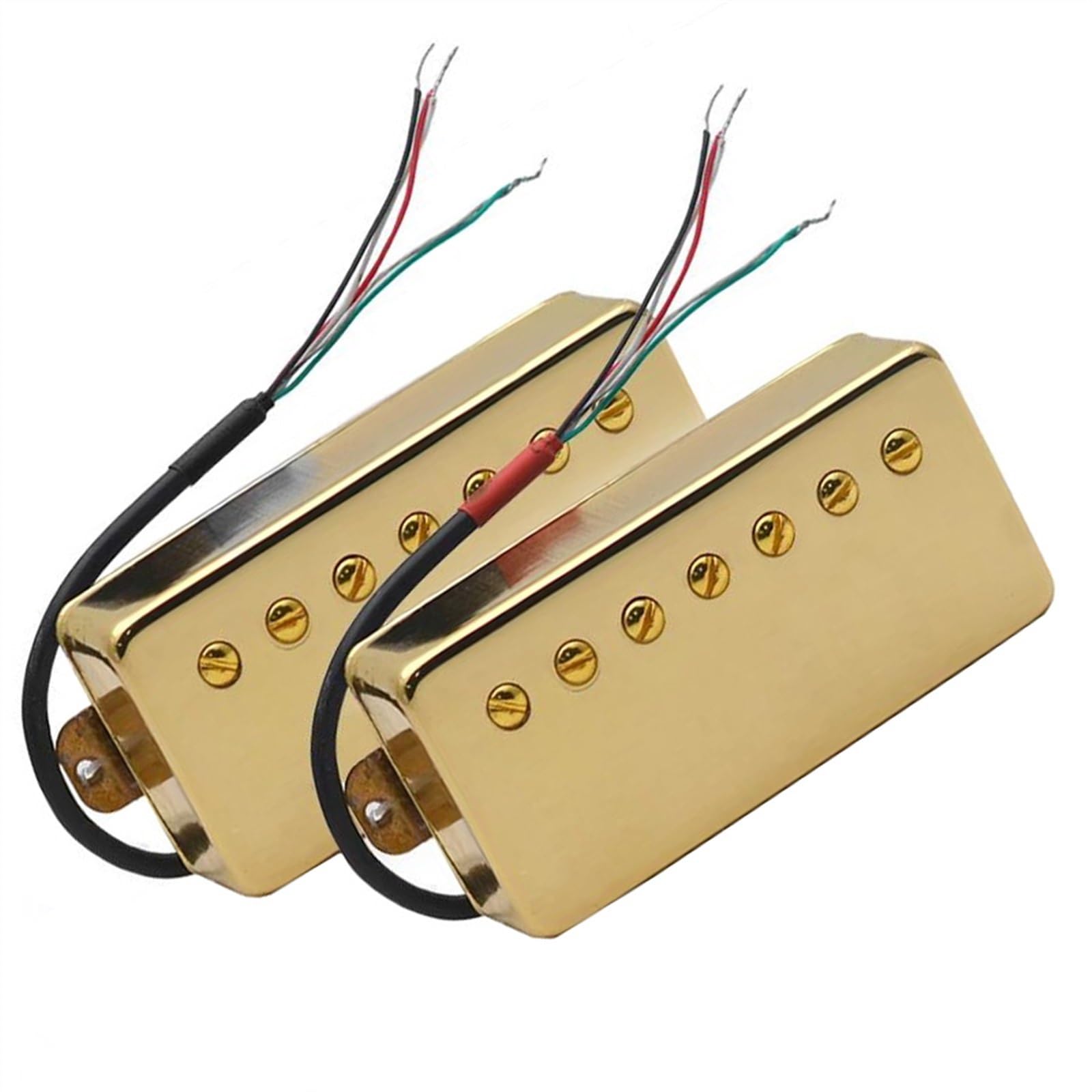 Gold 7 Saiten Gitarre Messing Abdeckung Humbucker Pickup Einstellbare Schraube Spule Splitting Pickup Single-Coil-Tonabnehmer