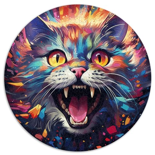 Puzzles für Puzzle Cosmic Cat Adventure 1000 Stück Puzzles 26,5x26,5 Zoll Lustiges Geschenk ganze Familie und die