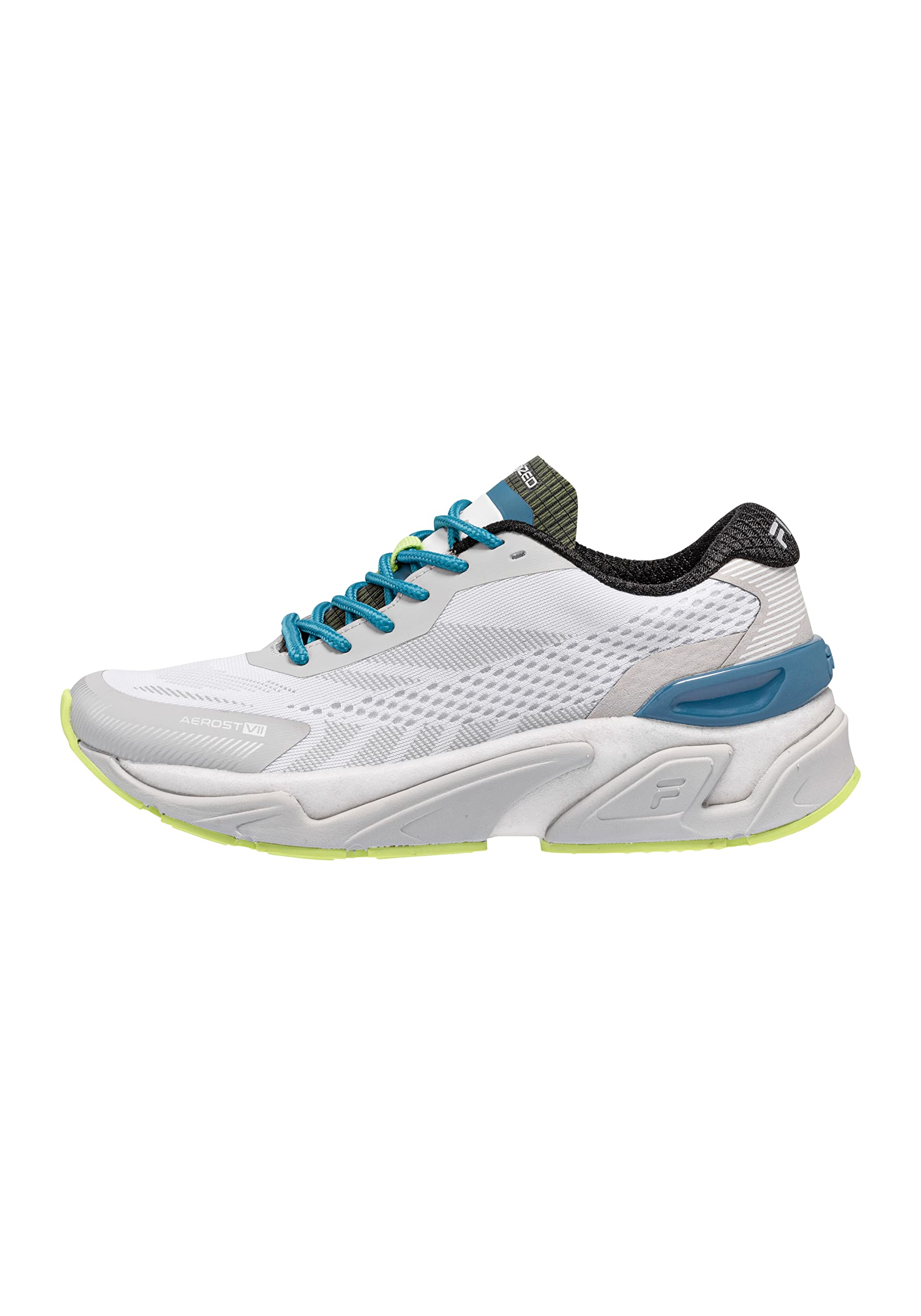 FILA Damen Raceway Laufschuh, Gray Violet-Safety Yellow-Blue Coral, 38 EU